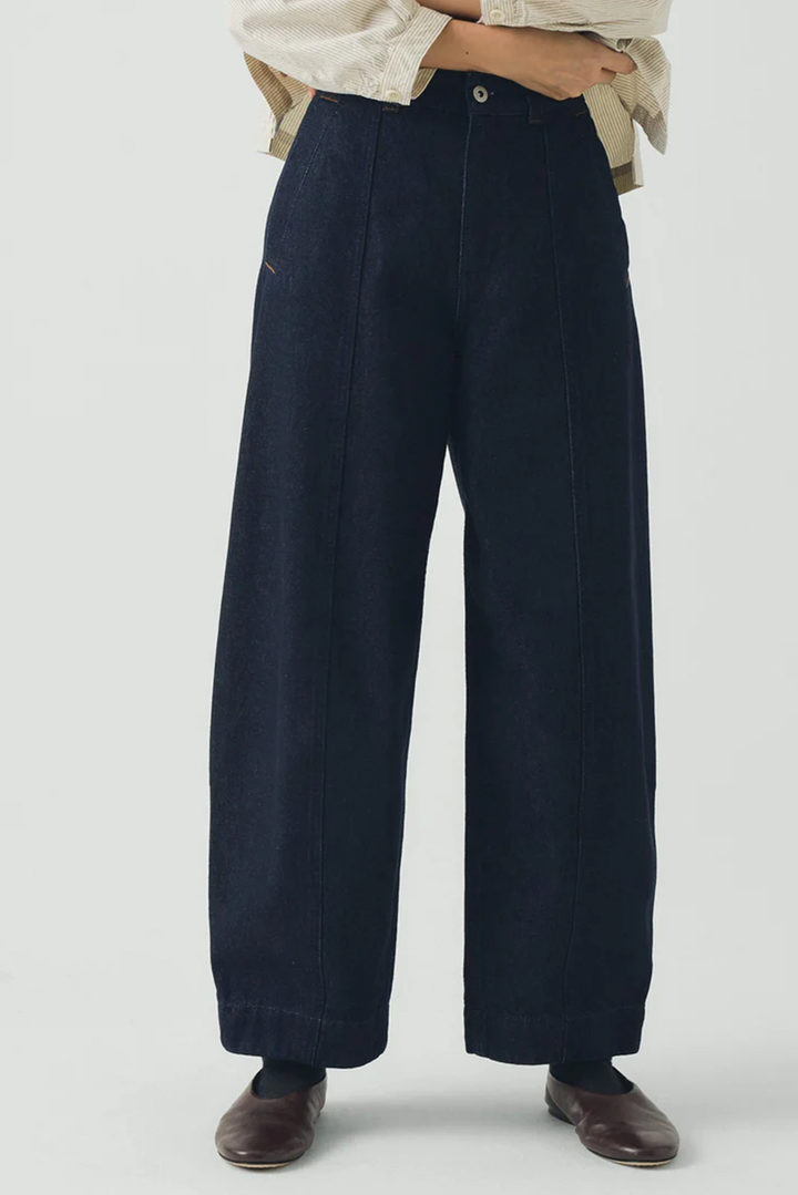 Toast - Sculpted Indigo Denim Trousers