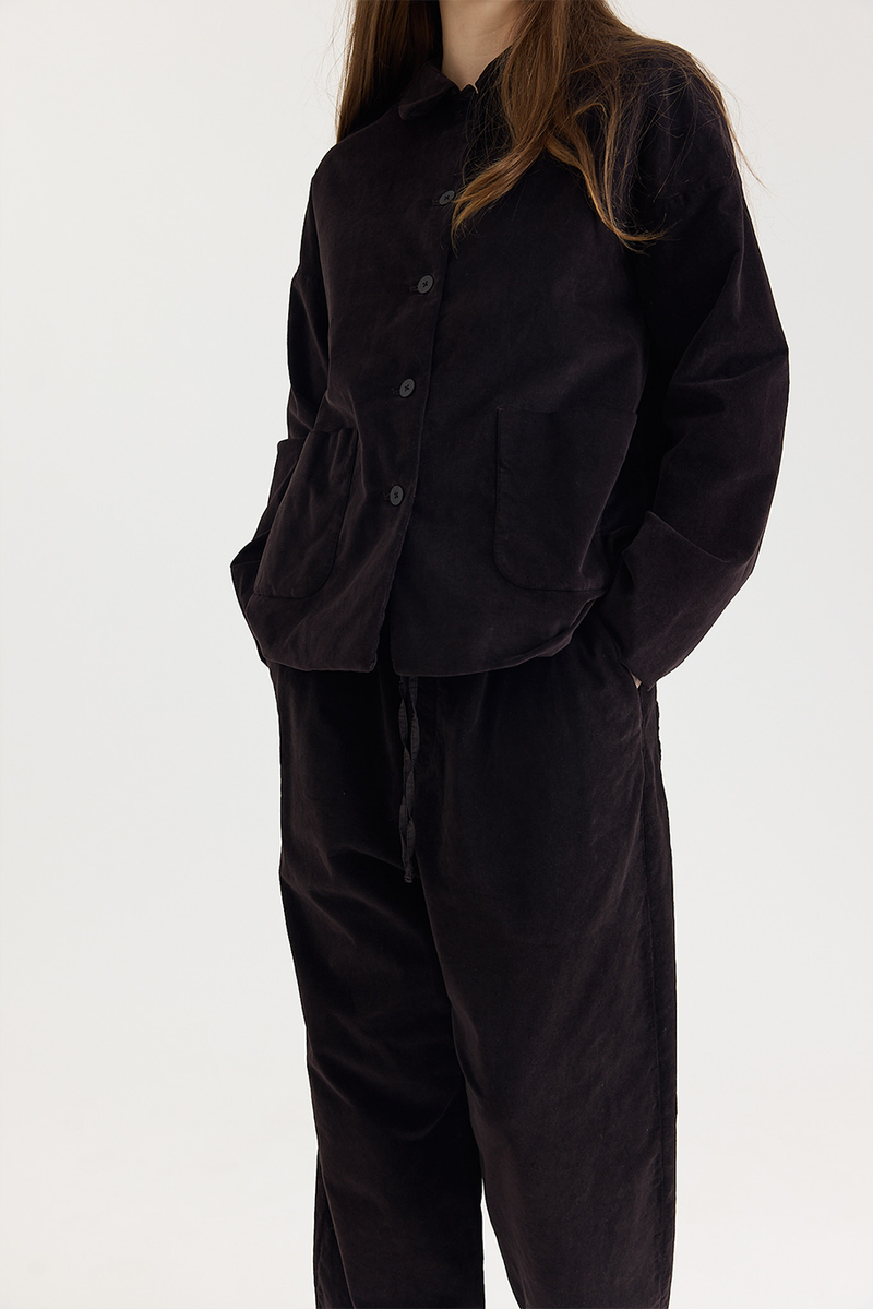 Album di Famiglia - Shirt Loose Blazer in Velvet