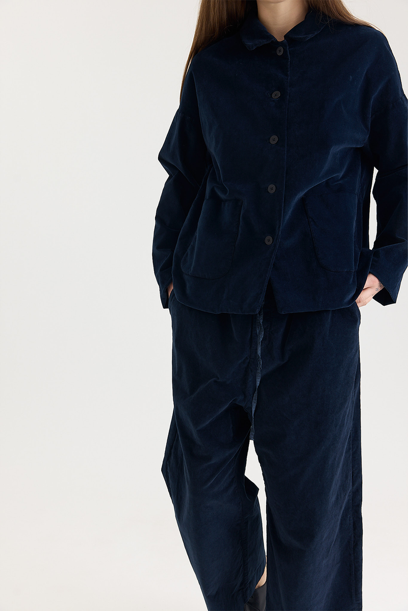 Album di Famiglia - Shirt Loose Blazer in Velvet