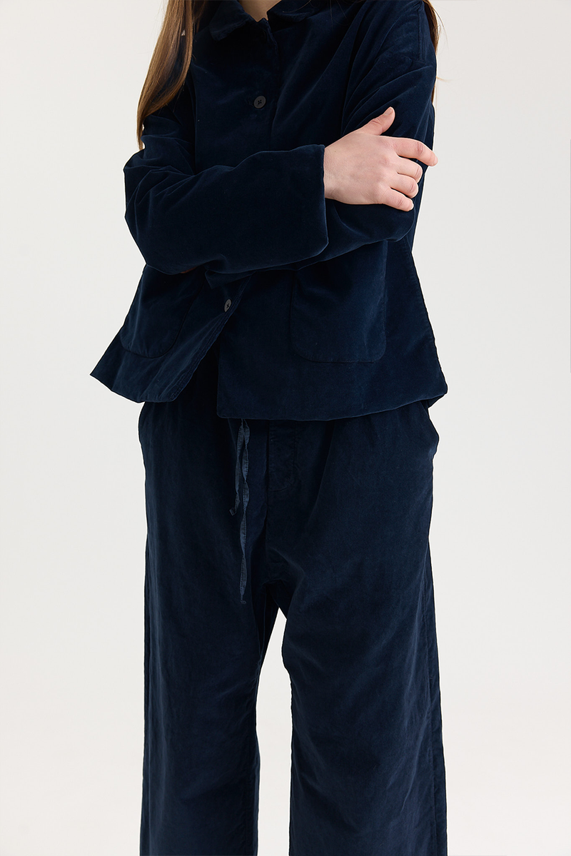 Album di Famiglia - Shirt Loose Blazer in Velvet