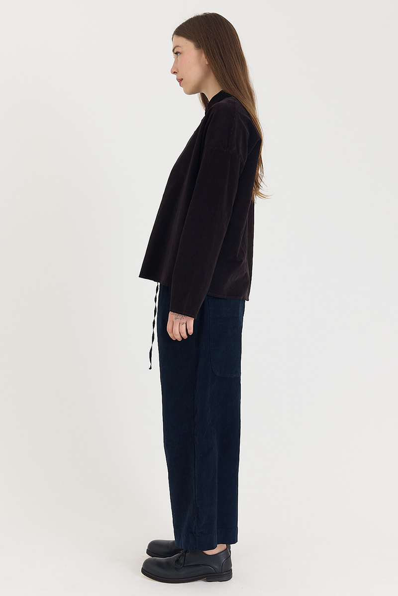 Album di Famiglia - Short Collar Shirt in Velvet