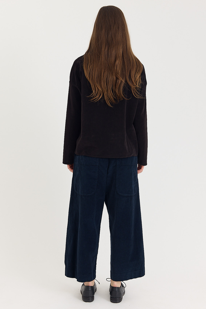 Album di Famiglia - Short Collar Shirt in Velvet