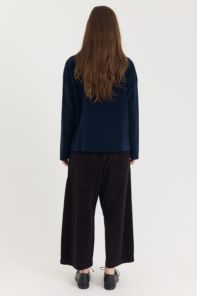Album di Famiglia - Short Collar Shirt in Velvet