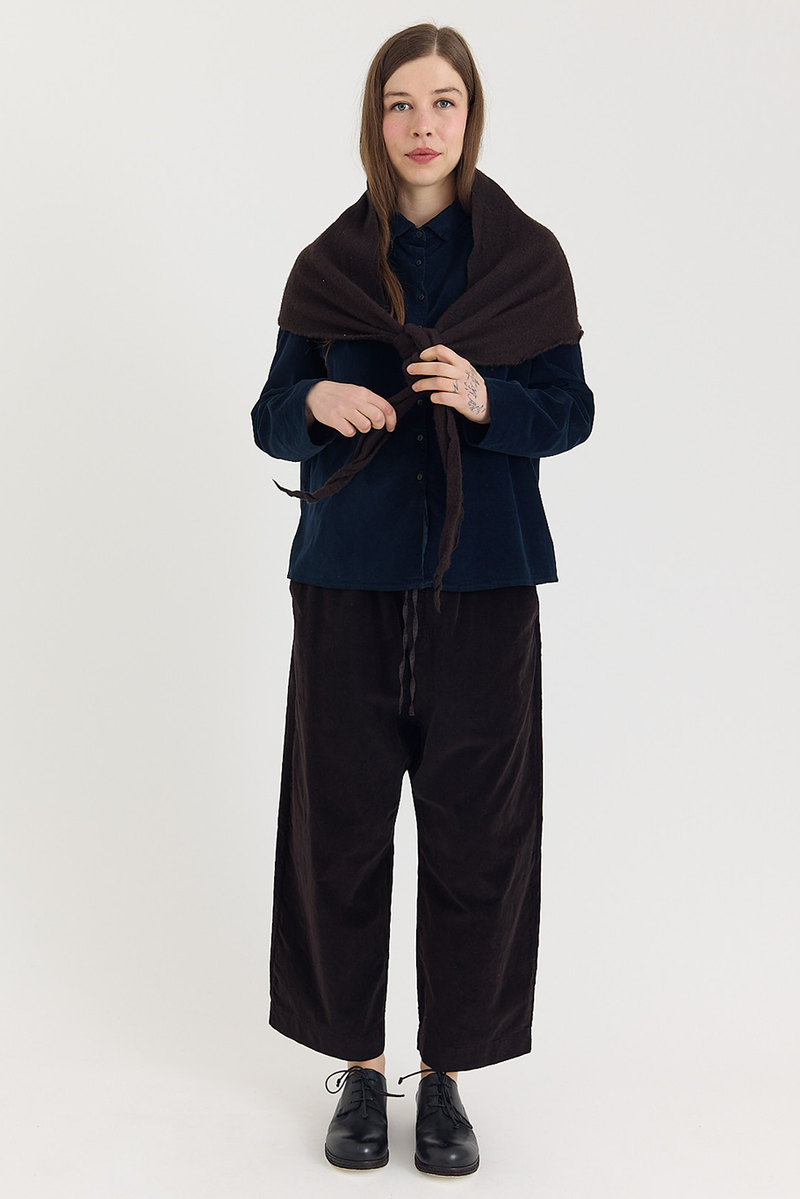 Album di Famiglia - Short Collar Shirt in Velvet