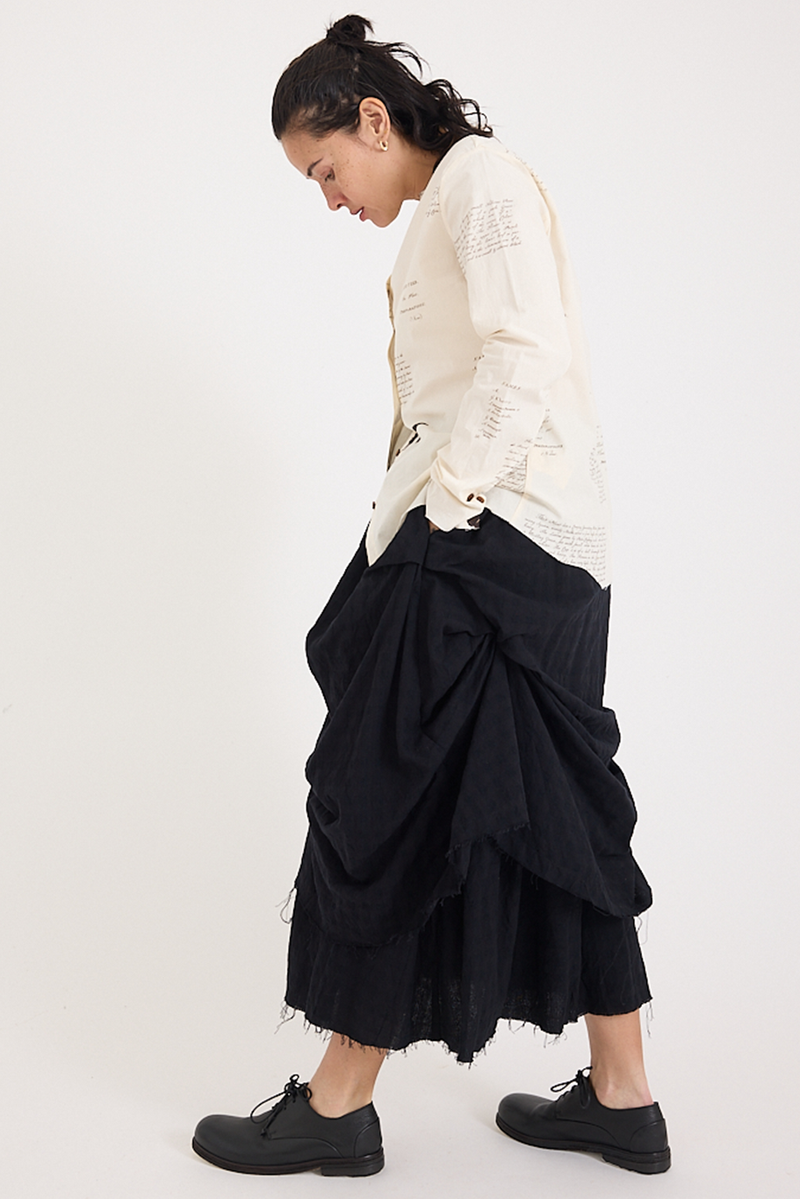 Aleksandr Manamis - Skirt - Checked Black