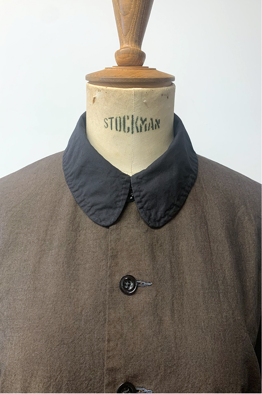 Skrimshand - Overshirt - Dark Brown with Black Collar