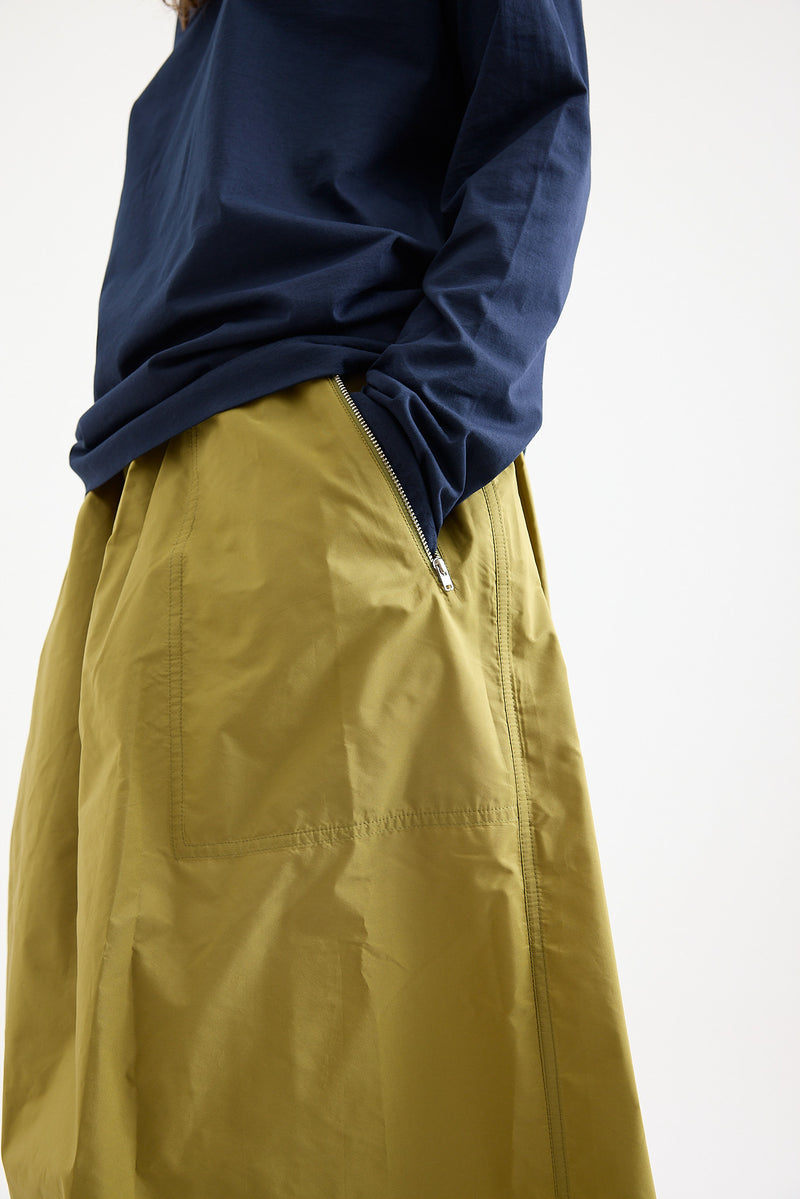 Sofie D'Hoore - Sioux Woven Skirt Olive Oil