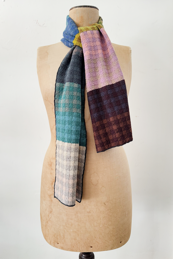 Sophie Digard - Large Wool Crocheted Scarf - Small Square