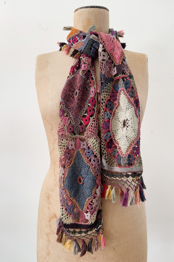 Sophie Digard - Large Wool Crocheted Scarf -Bobinette