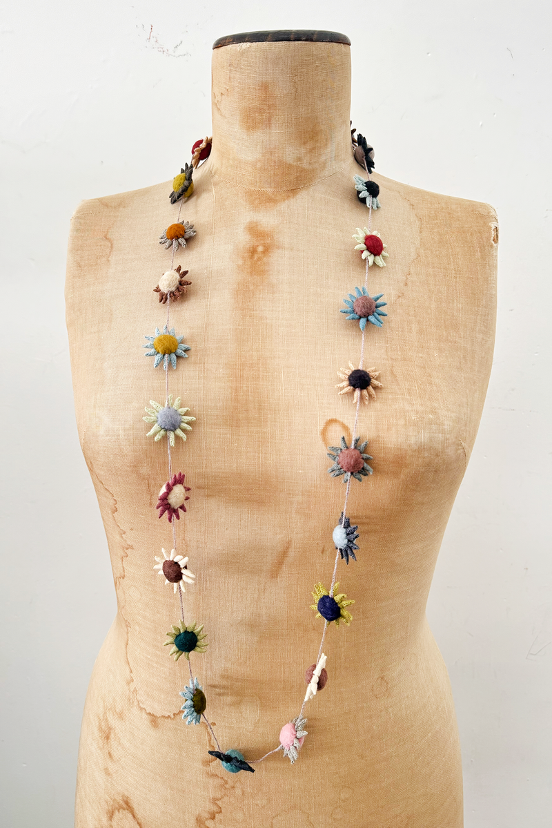 Sophie Digard - Azalea - Linen Crocheted Necklace