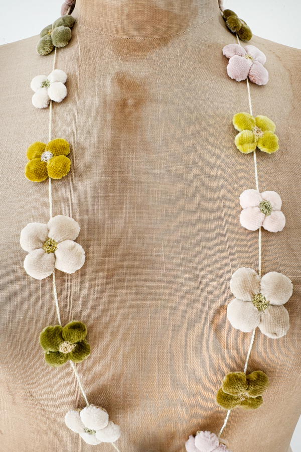 Sophie Digard - Fleur Petales Necklace - Velour