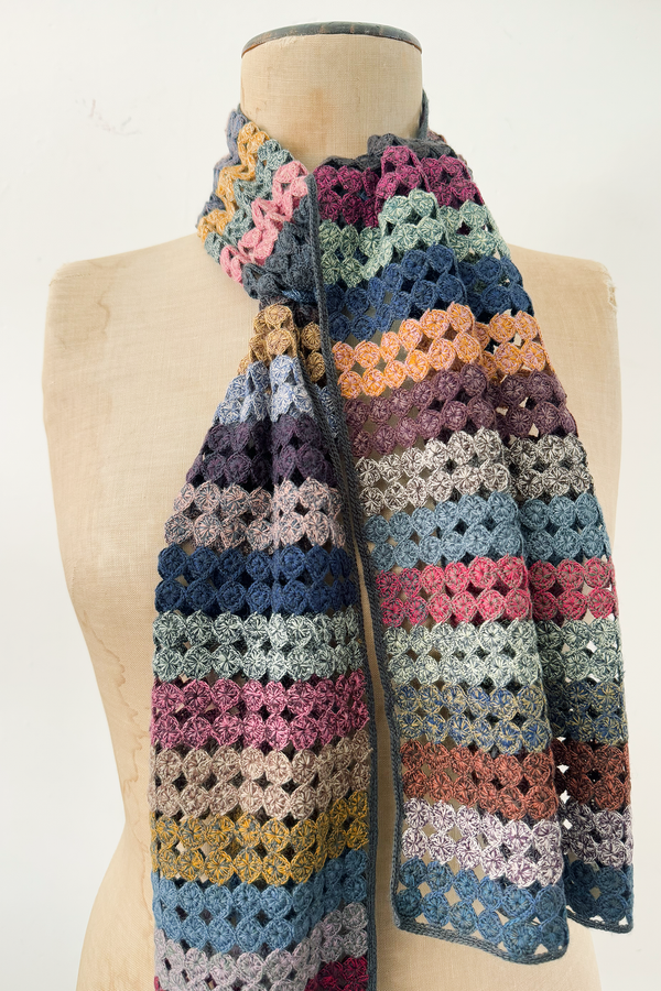 Sophie Digard - Large Crocheted Scarf - Multi Circle