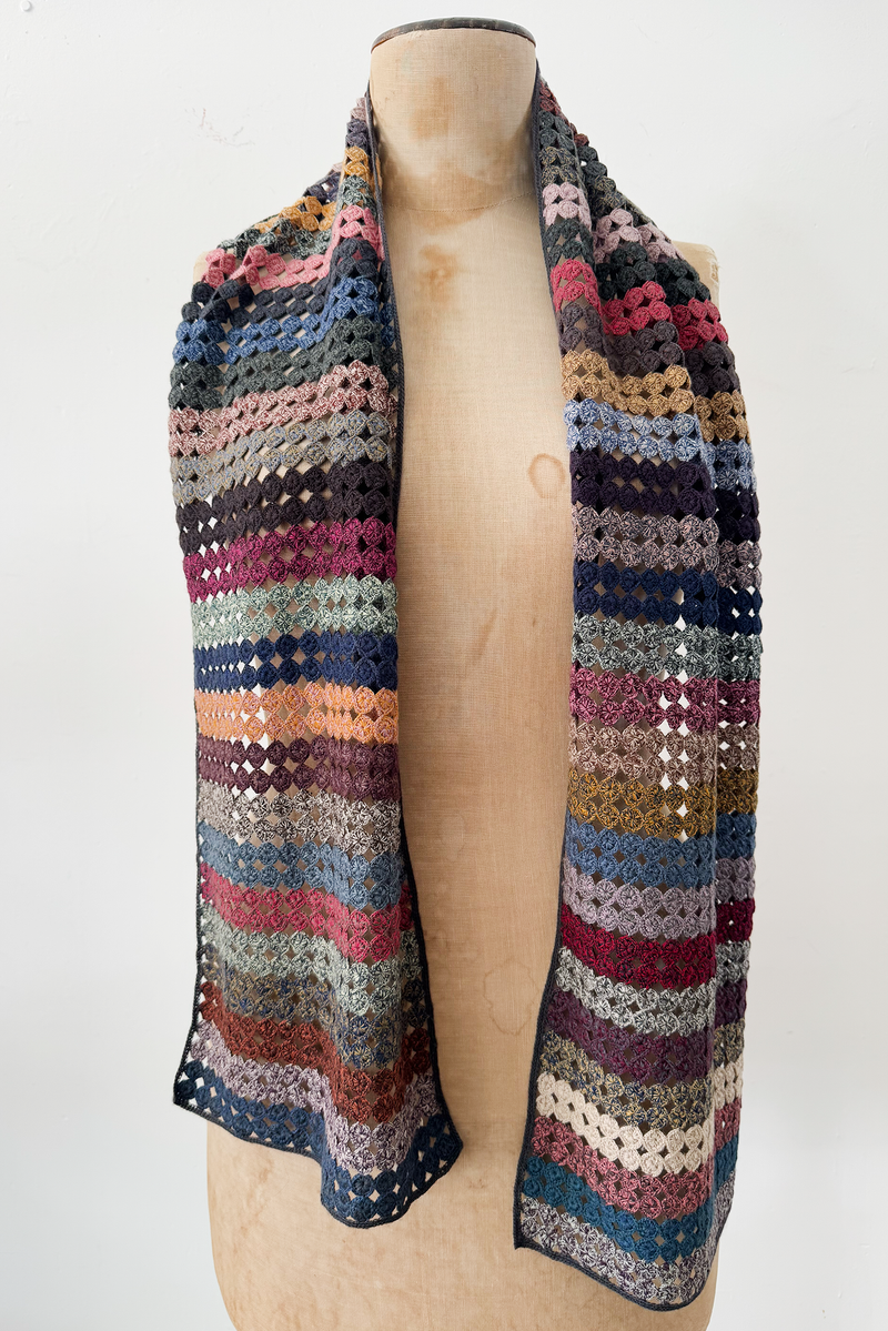 Sophie Digard - Large Crocheted Scarf - Multi Circle