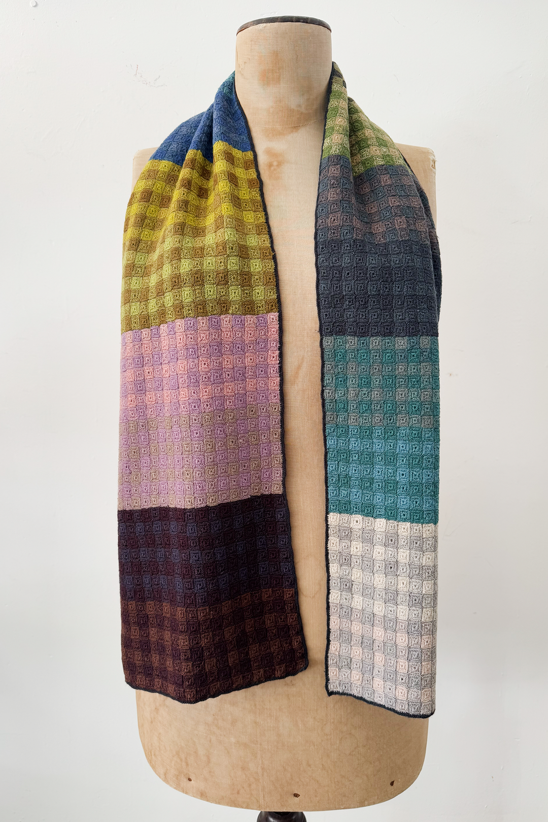 Sophie Digard - Large Wool Crocheted Scarf - Small Square