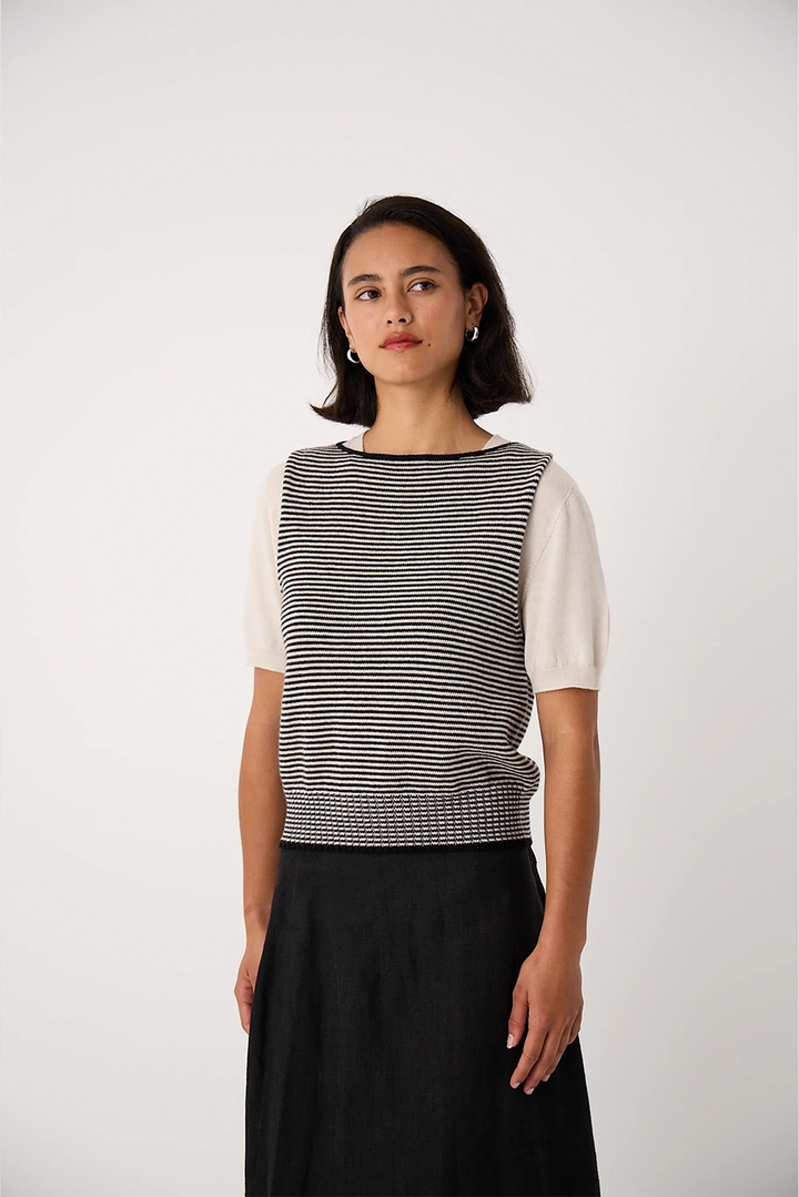 Francie - Striped Star Vest