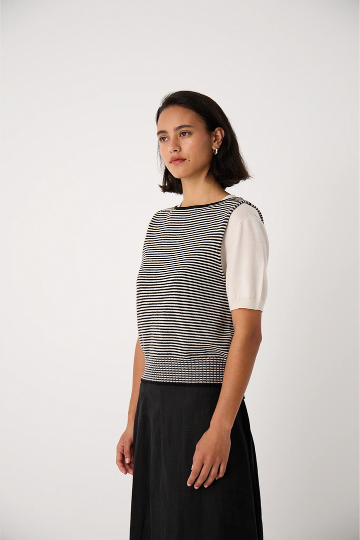Francie - Striped Star Vest