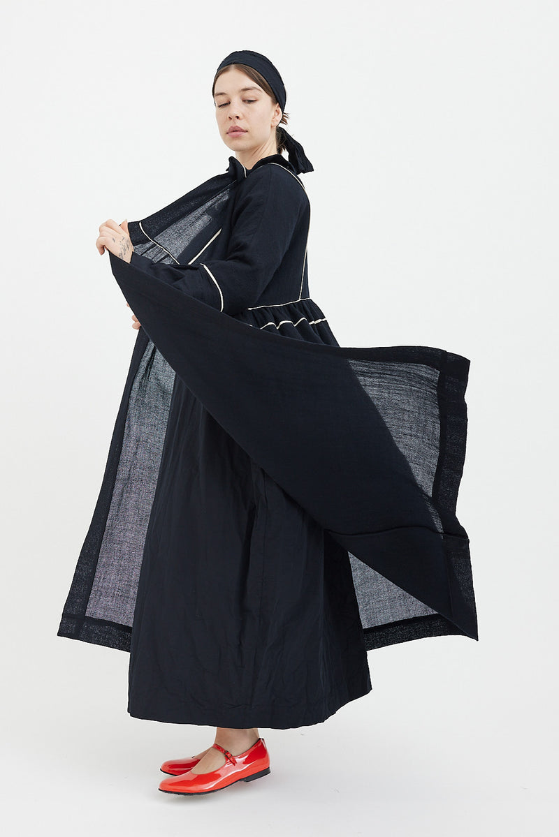 Daniela Gregis - Symphony Coat - Black Cream