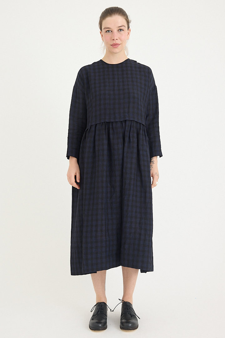 Toogood - The Archivist Dress - Linen Check