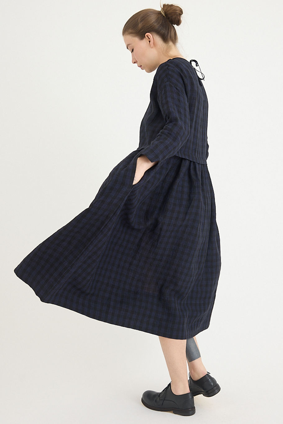 Toogood - The Archivist Dress - Linen Check