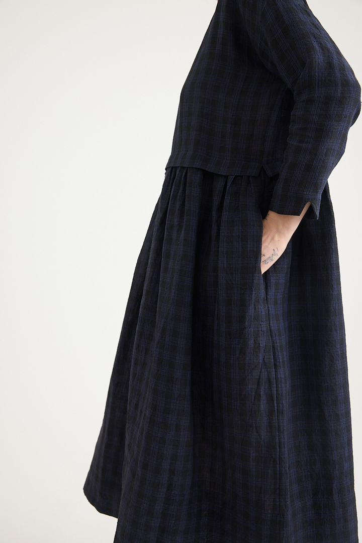 Toogood - The Archivist Dress - Linen Check