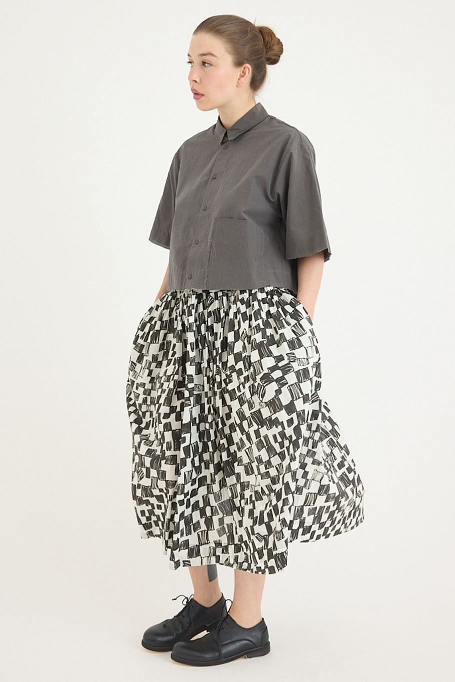 Toogood - The Dancer Skirt - Chequerboard