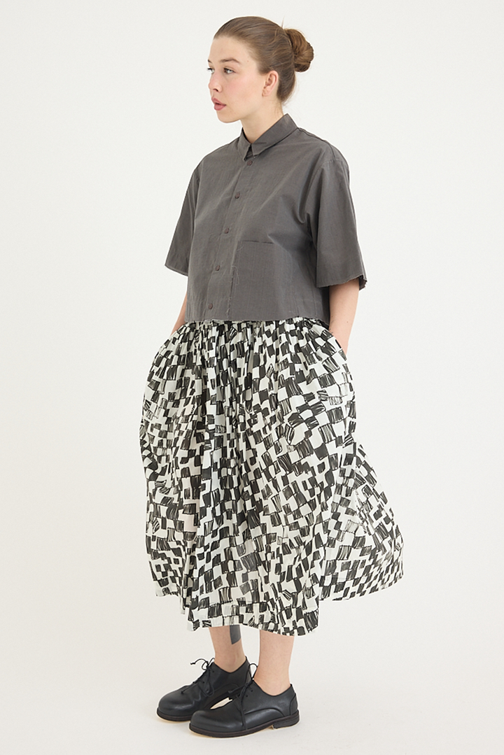 Toogood - The Dancer Skirt - Chequerboard