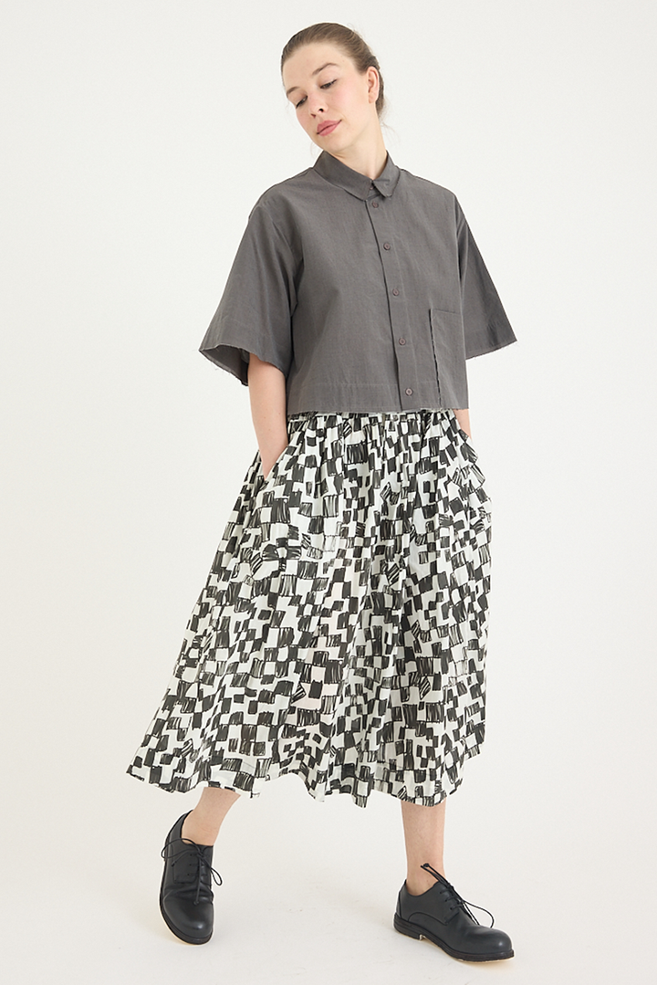Toogood - The Dancer Skirt - Chequerboard