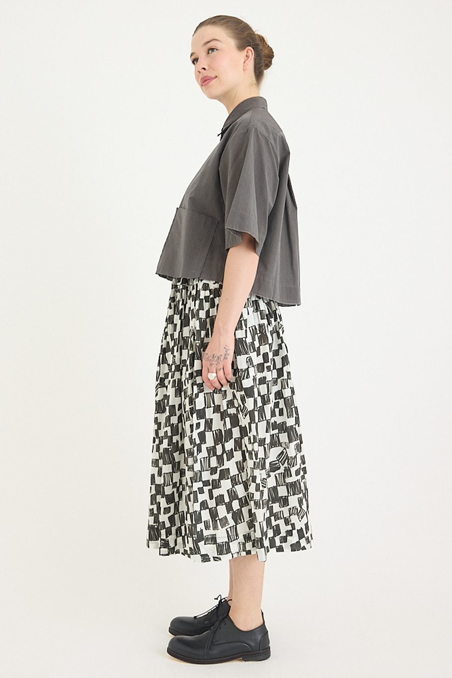 Toogood - The Dancer Skirt - Chequerboard