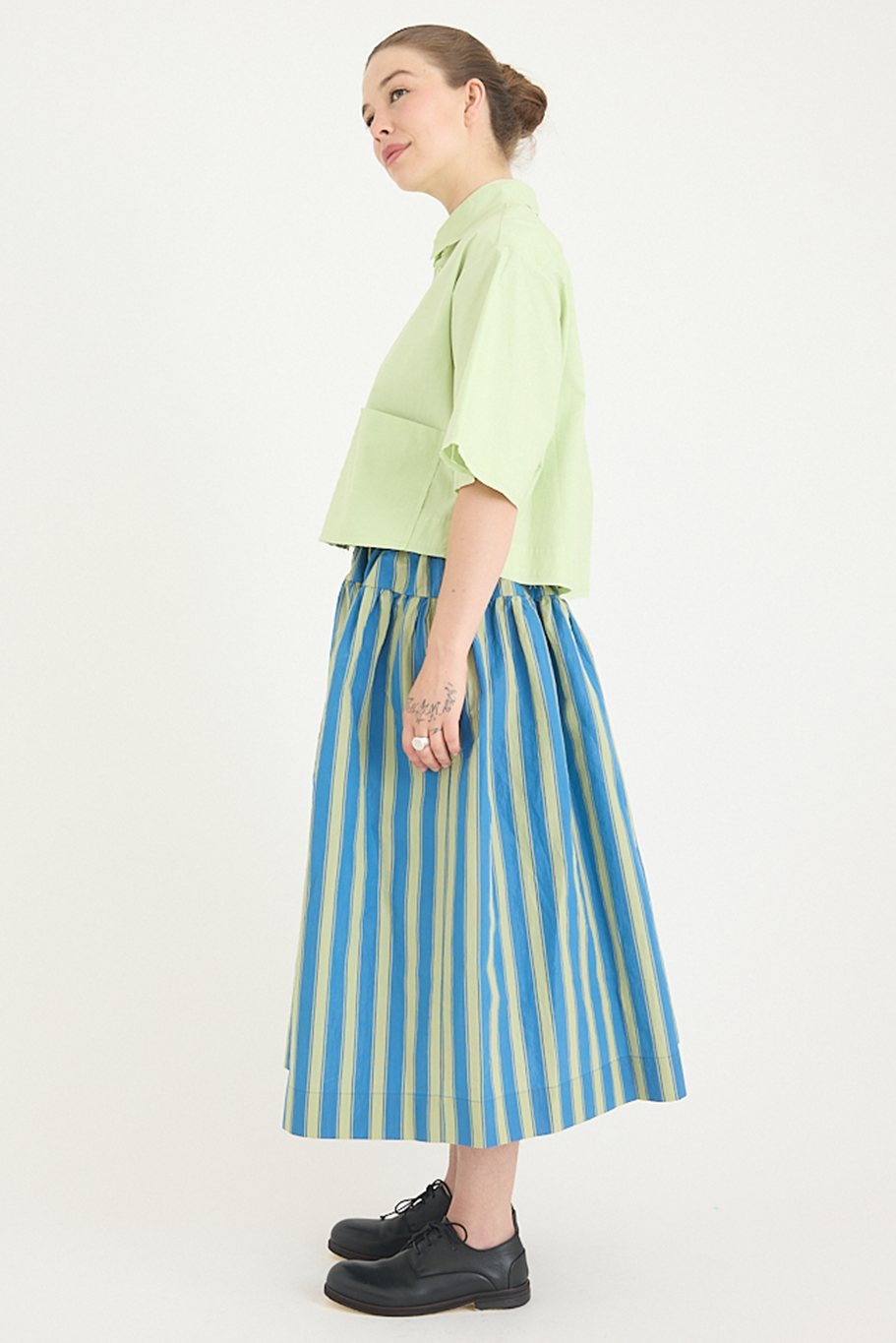 Toogood - The Dancer Skirt - Taffeta Stripe