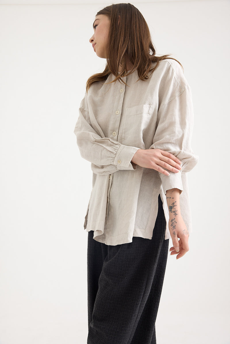 Toast - Garment Dyed Linen Oversized Shirt