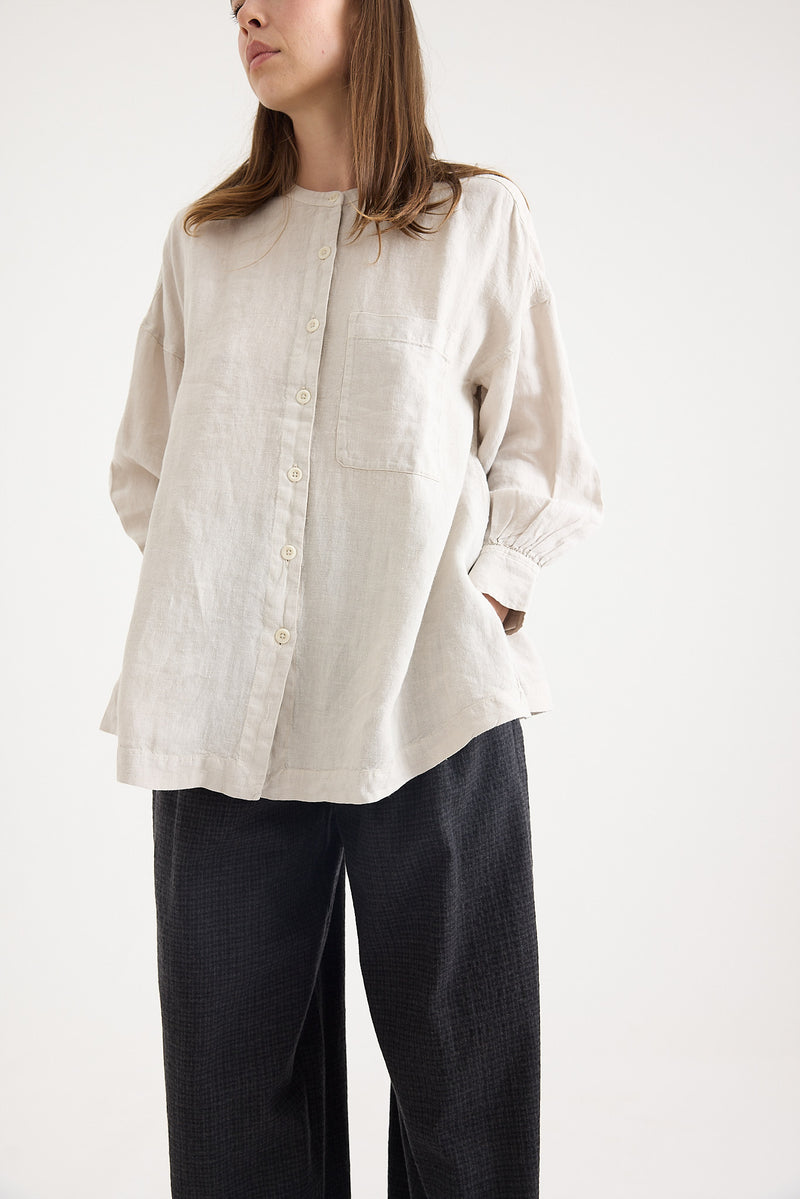 Toast - Garment Dyed Linen Oversized Shirt