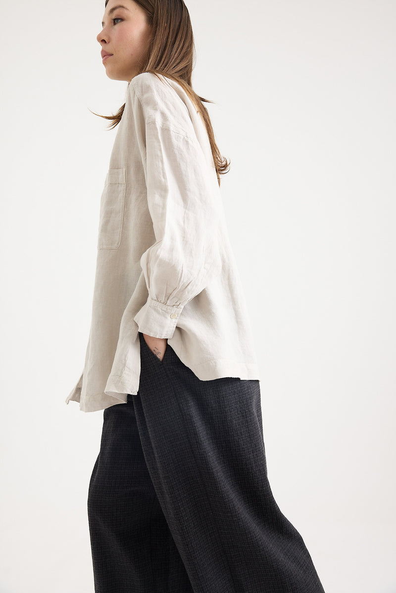 Toast - Garment Dyed Linen Oversized Shirt