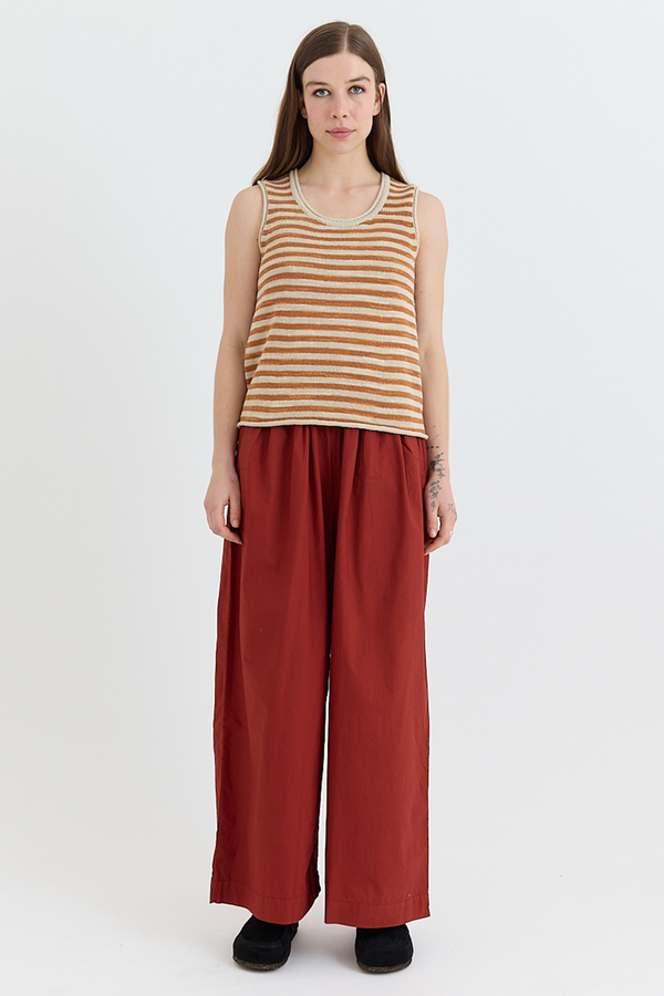 Toast - Stripe Linen Cotton Knitted Vest