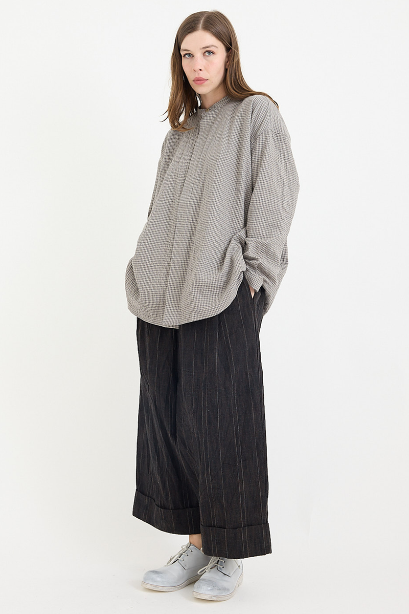 Toogood - The Baker Trouser / Crumpled Stripe Walnut