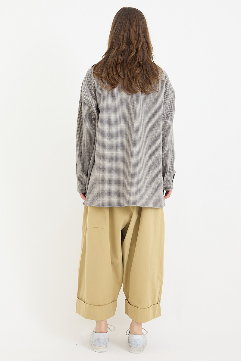 Toogood - The Fisherman Shirt / Gingham Raw Stone