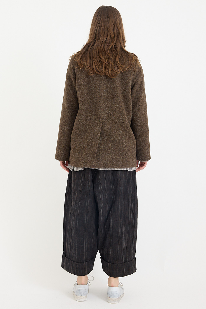 Toogood - The Baker Trouser / Crumpled Stripe Walnut