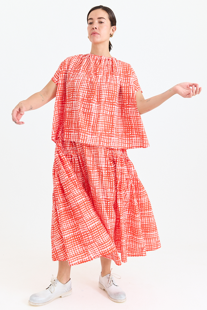 Toogood - The Poet Top - Painted Check