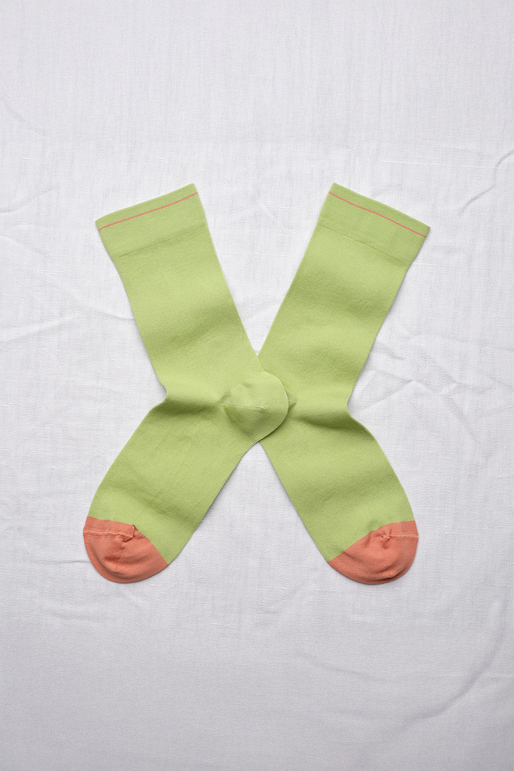 Bonne Maison Socks - Uni Lime