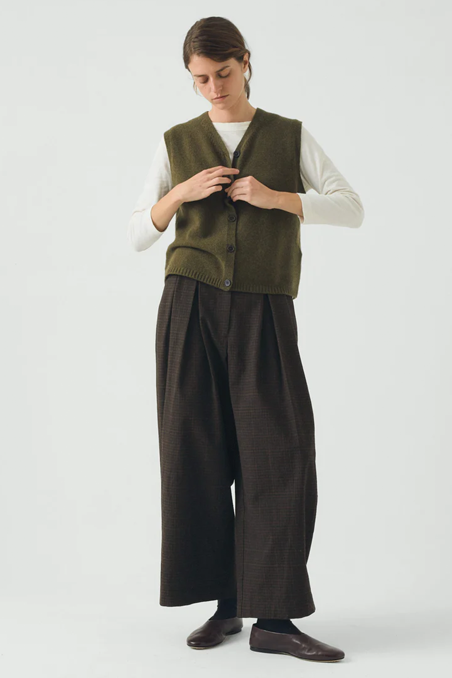 Toast - V Neck Wool Cashmere Tank