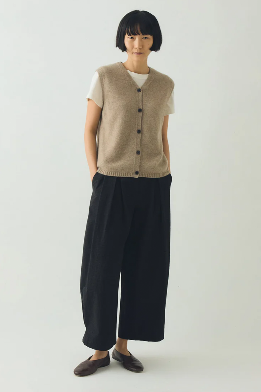 Toast - V Neck Wool Cashmere Tank