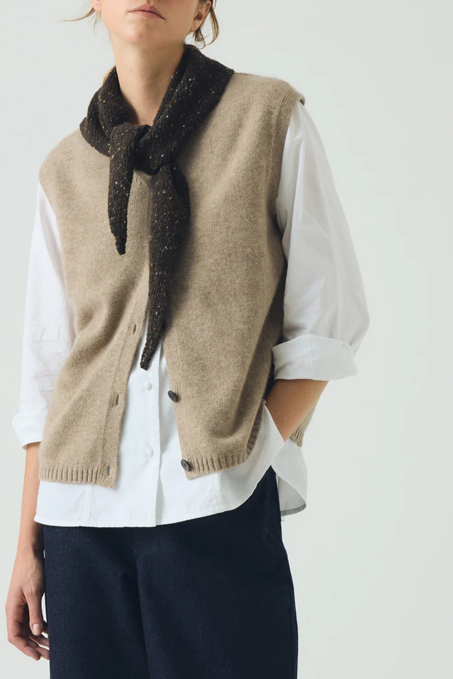Toast - V Neck Wool Cashmere Tank