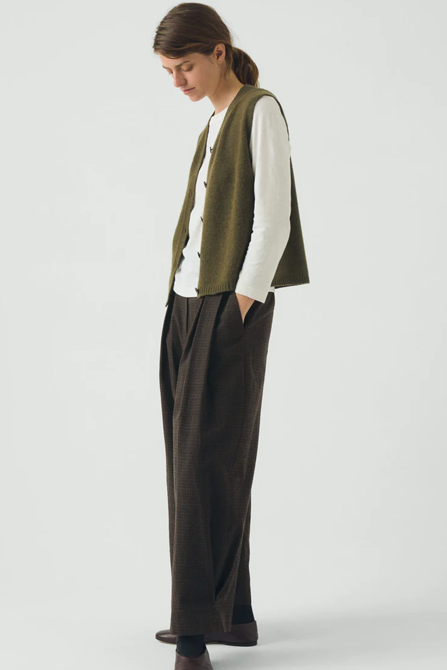 Toast - V Neck Wool Cashmere Tank