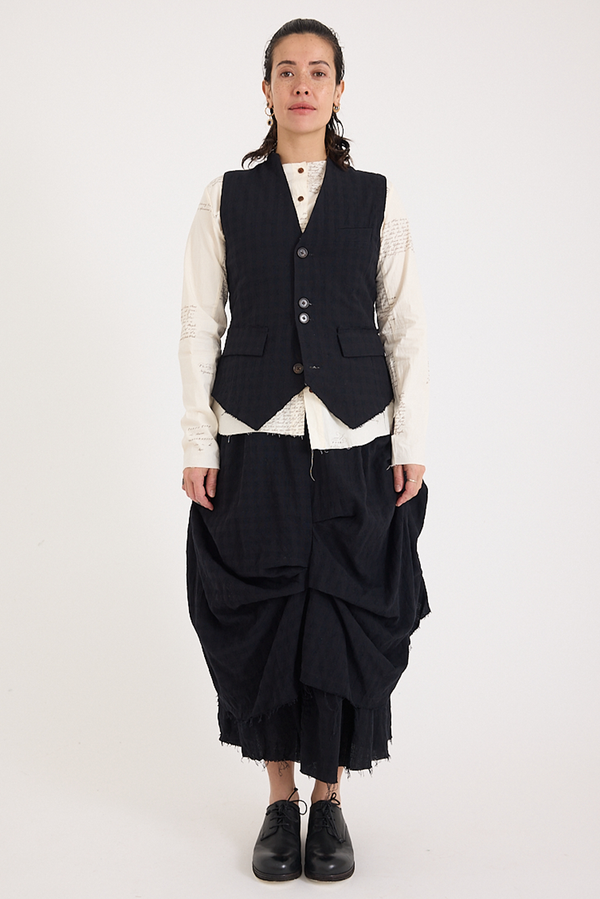 Aleksandr Manamis - Vest - Checked Black