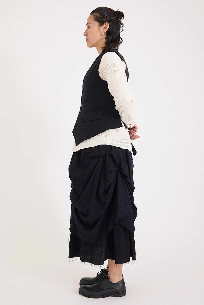 Aleksandr Manamis - Vest - Checked Black