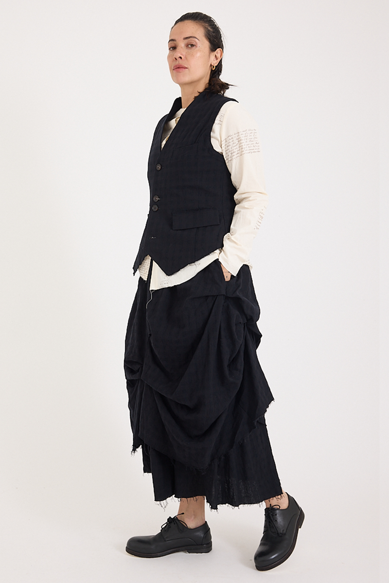 Aleksandr Manamis - Vest - Checked Black