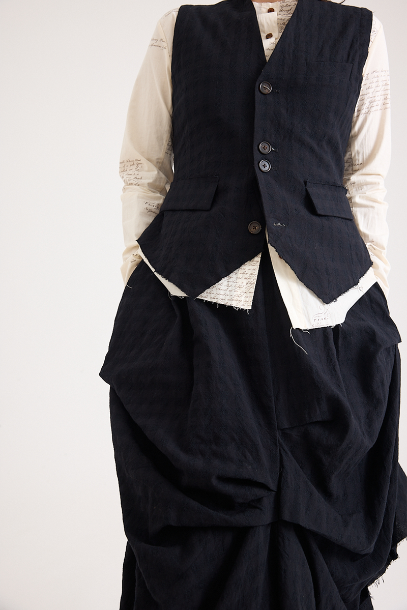 Aleksandr Manamis - Vest - Checked Black