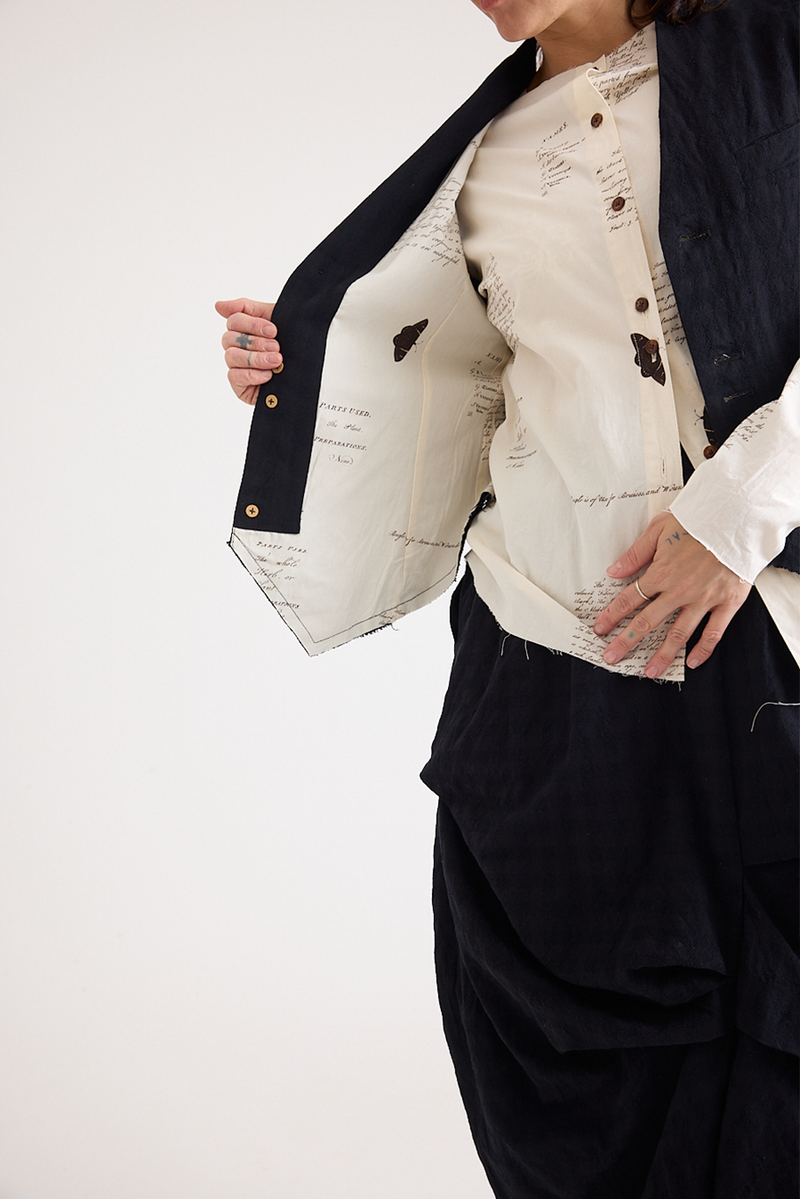 Aleksandr Manamis - Vest - Checked Black