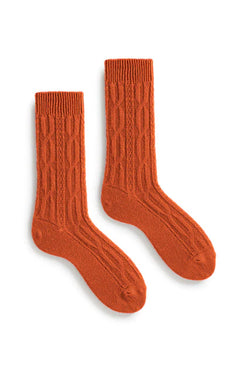 Lisa B - Cable Crew Socks
