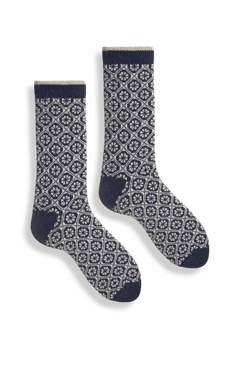 Lisa B - Medallion Crew socks