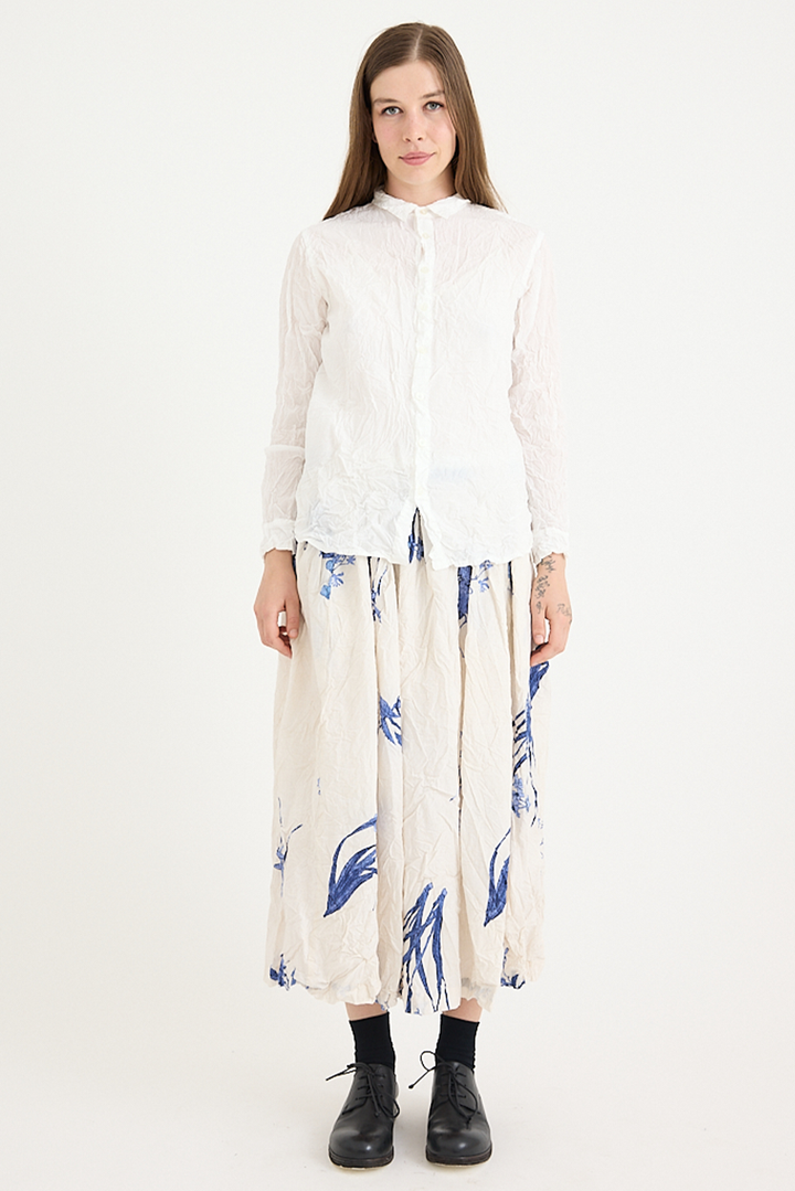 Pas De Calais - Washed Cotton Crinkle Classic Shirt